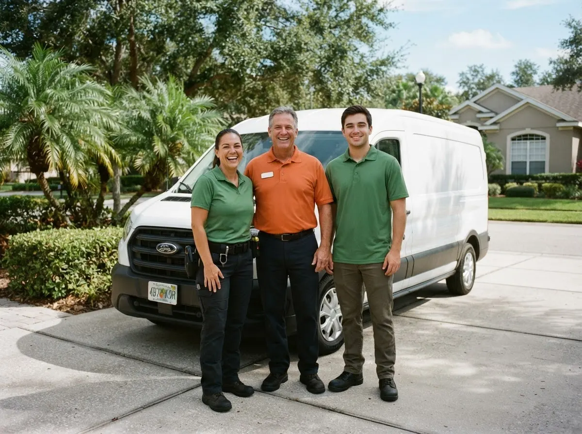 The Cypress Finch Pest Control team, pest control service in Brandon, FL